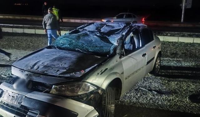 Sivas’ta Takla Atan Otomobilde 2 Yaralı