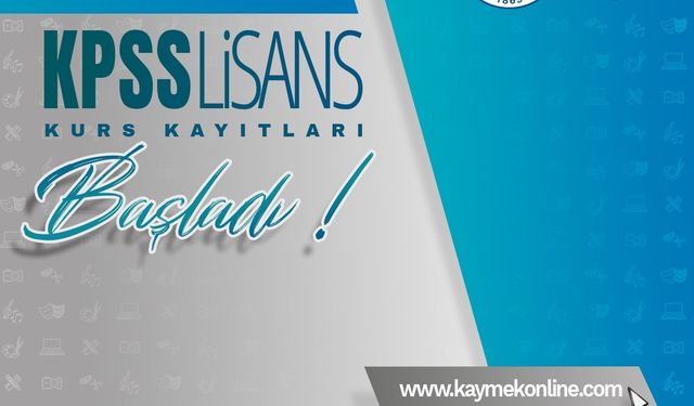 KAYMEK’te MEB-AGS ve KPSS kurs kayıtları başladı