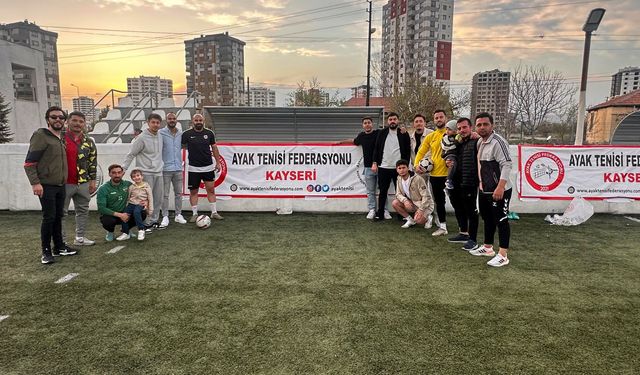Kayseri’de Ayak Tenisi Turnuvası Sonuçlandı