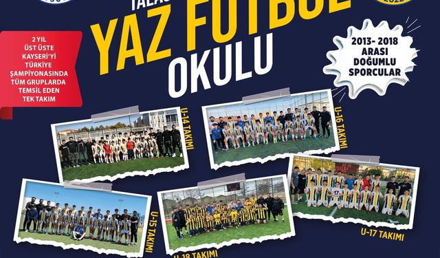 Talas’ta Yetenekler Sahaya İniyor: Yaz Futbol Okulu Başladı