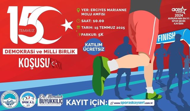 Büyükşehir Spor A.Ş.’den 15 Temmuz Demokrasi ve Milli Birlik Koşusu