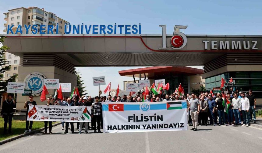 Kayseri Üniversitesi'nden Filistin'e Destek