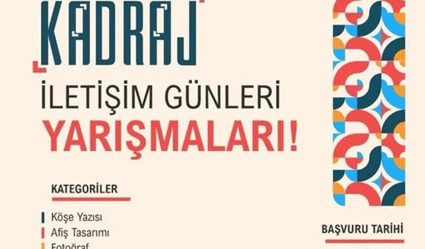 Kadraj İletişim Günleri’nde Sektörün Ustaları Gençlerle Buluşacak