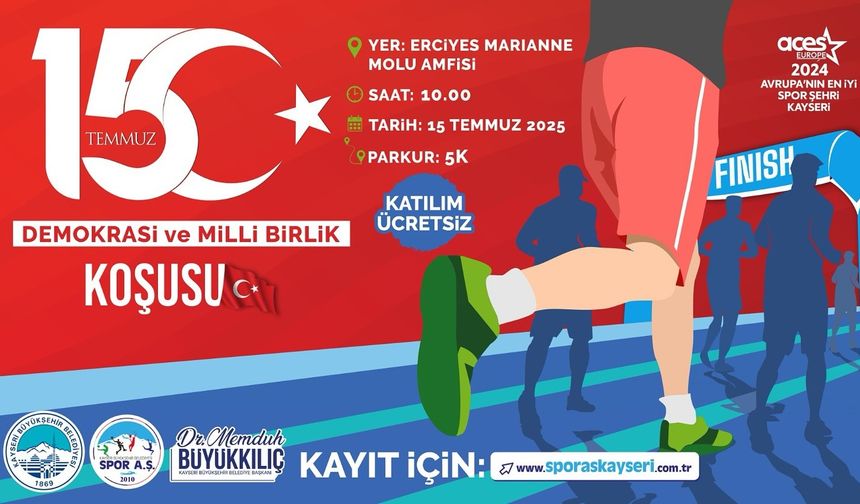 Büyükşehir Spor A.Ş.’den 15 Temmuz Demokrasi ve Milli Birlik Koşusu