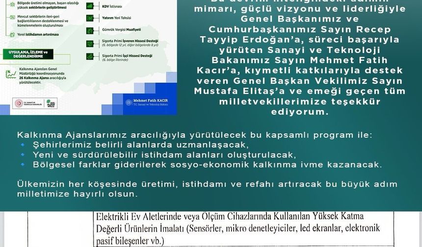 Kayseri'de İHA ve Eğitim Uçağı Parçaları Üretilecek