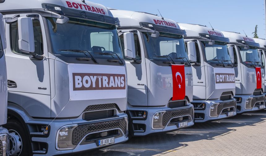 Boytrans’tan büyük filo yatırımı: 35 yeni çekici araç hizmette