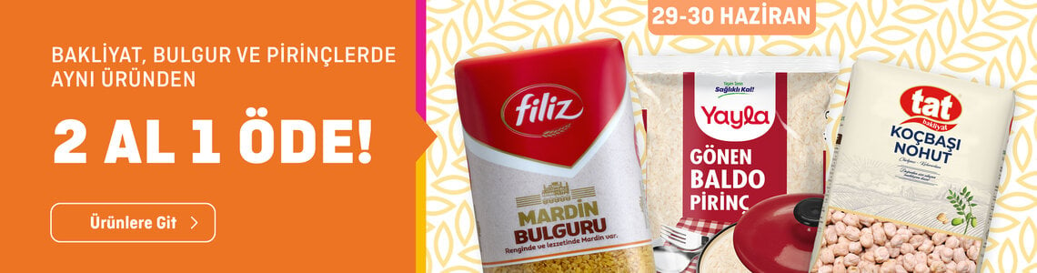 Migros 1Alana 1Bedava Bulgur